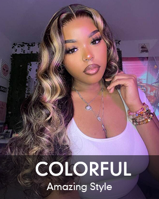 colorful wig
